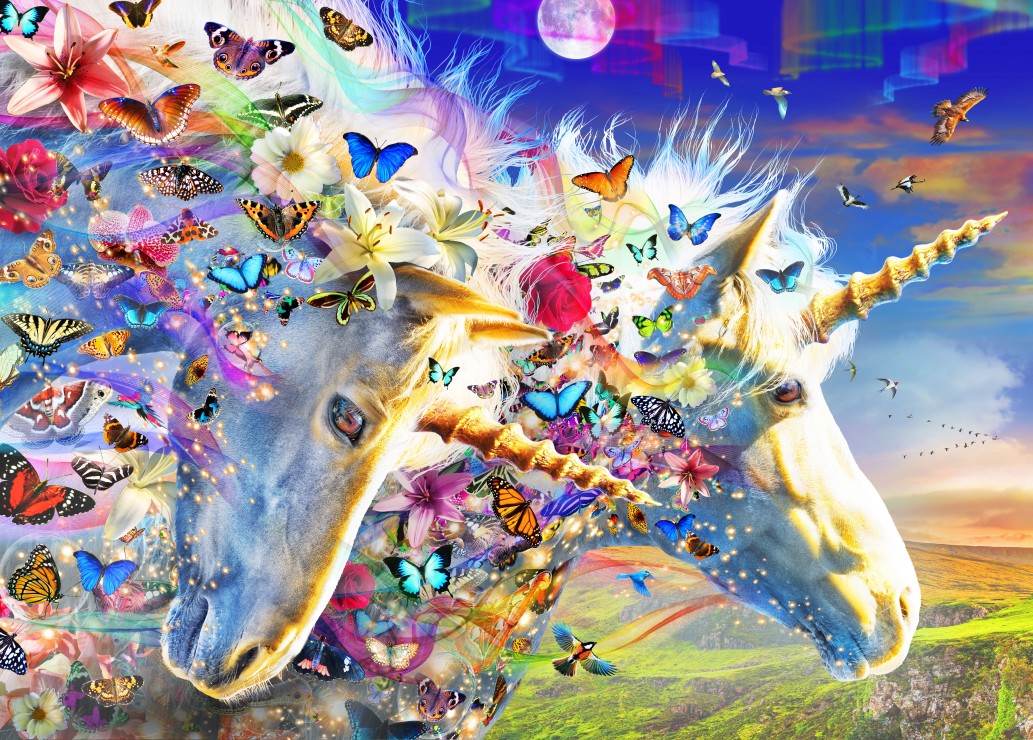 Bluebird Puzzle Unicorn Dream 500 Teile Puzzle Bluebird-Puzzle-F-90850 von Bluebird Puzzle