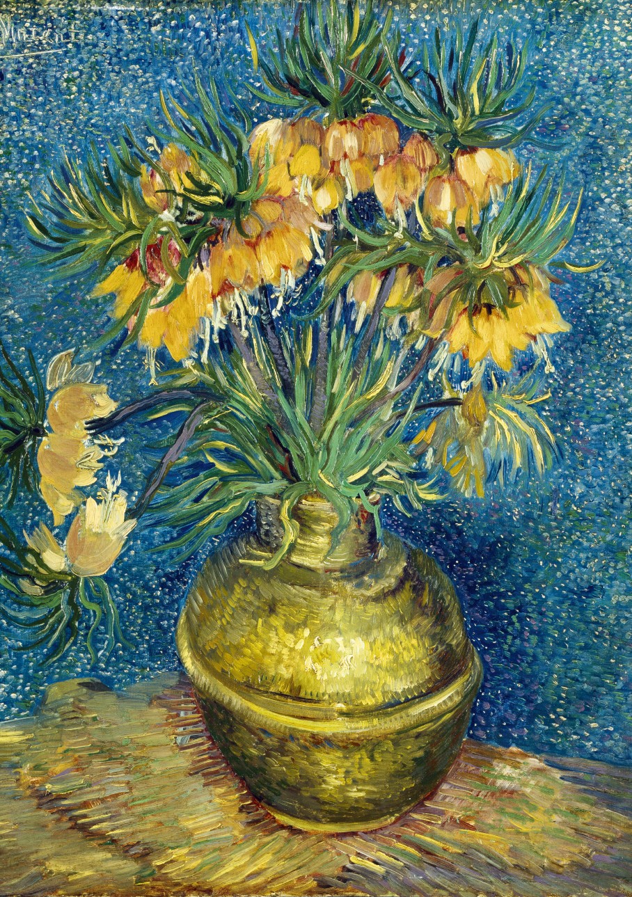 Bluebird Puzzle Vincent Van Gogh - Imperial Fritillaries in a Copper Vase, 1887 1000 Teile Puzzle Art-by-Bluebird-F-60304 von Bluebird Puzzle