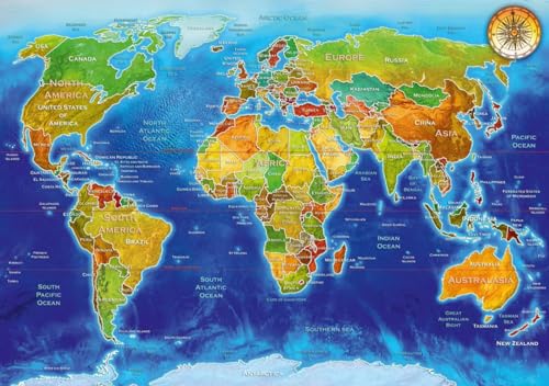 Bluebird Puzzle World Geo-Political Map von Bluebird Puzzle