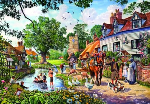 Puzzle 1000 Teile - A Village in Summer von Bluebird