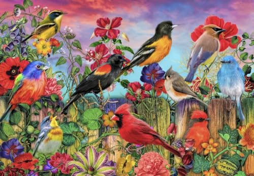 Puzzle 1000 Teile - Birds and Blooms Garden von Bluebird