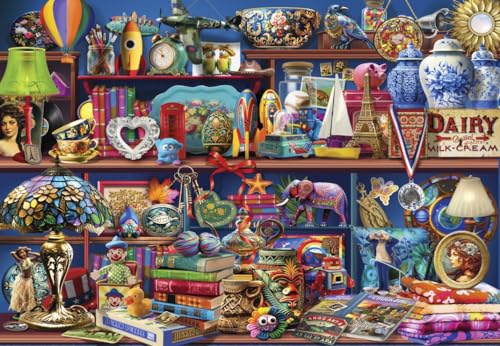 Bluebird Puzzle - Collected - Gesammelt, 1000 Teile Puzzle - Die Regale eines Nippes-Sammlers - Puzzle für Erwachsene von Bluebird