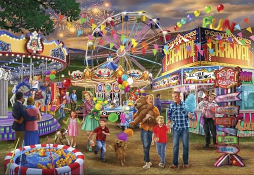 Bluebird Puzzle – „Family Fun Carnival“, 1000 Teile Puzzle - Familienkarneval - Puzzle für Erwachsene von Bluebird