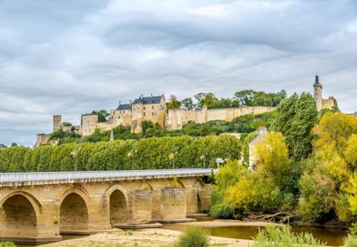 Puzzle 1000 Teile - Forteresse Royale de Chinon, France von Bluebird Puzzle