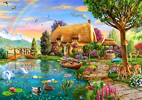 Puzzle 1000 Teile - Lakeside Cottage von Bluebird Puzzle