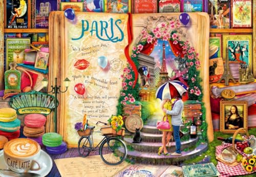 Puzzle 1000 Teile - Life is an Open Book Paris von Bluebird Puzzle