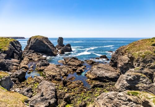 Puzzle 1000 Teile - Pointe des Poulains, Bretagne, France von Bluebird Puzzle