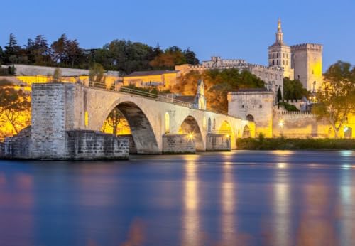 Puzzle 1000 Teile - Pont Saint Benezet, Pont d'Avignon von Bluebird Puzzle
