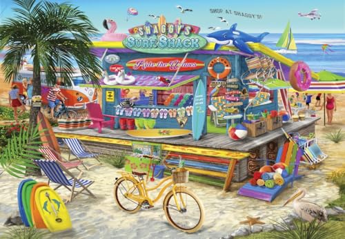 Bluebird Puzzle – „Shaggy's Surf Shack“, 1000 Teile Puzzle - Schöne Strandhütte am Meer - Puzzle für Erwachsene von Bluebird