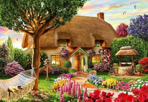 Puzzle 1000 Teile - Thatched Cottage von Bluebird Puzzle