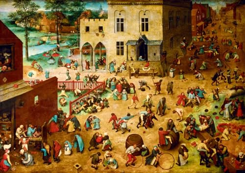 Puzzle Pieter Bruegel der Ältere - Kinderspiele, 1560 - 1000 Stück von Bluebird Puzzle