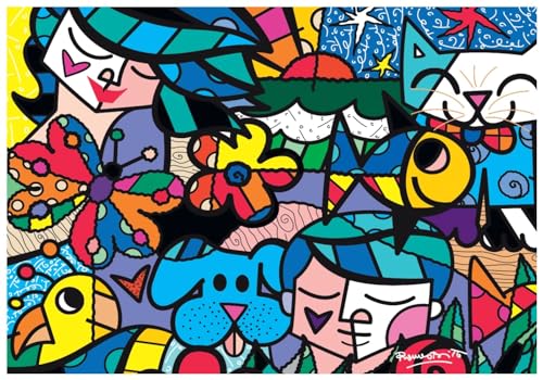 Puzzle - Romero Britto, Britto Garden - 1000 Teile, Bluebird (90018) von Bluebird