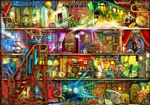 Bluebird Puzzle - Die Fantastische Reise, 2000 Teile Puzzle - Die Magische Science Fiction Bibliothek - Erwachsenenpuzzle Bluebird Puzzle - Die Fantastische Reise, 2000 Teile Puzzle - Die Magische Science Fiction Bibliothek - Erwachsenenpuzzle von Bluebird