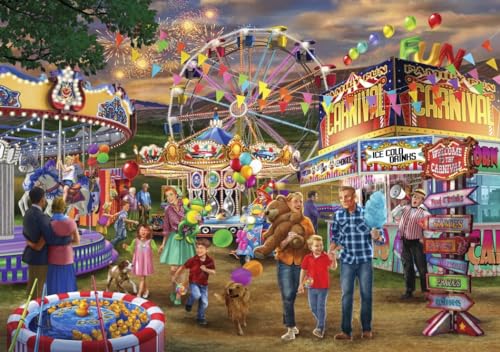 Bluebird Puzzle - Family Fun Carnival - Puzzle 2000 Teile - Der Familien-Spaß-Jahrmarkt - Erwachsenenpuzzle Bluebird Puzzle - Family Fun Carnival - Puzzle 2000 Teile - Der Familien-Spaß-Jahrmarkt - Erwachsenenpuzzle von Bluebird