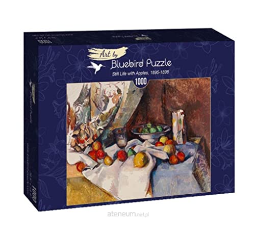 Bluebird Puzzle - Paul Cézanne, Stillleben mit Äpfeln, 1898, 1000 Teile Puzzle - Reproduktion des Berühmten Gemäldes - Puzzle für Erwachsene von Bluebird