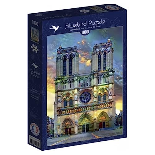 Bluebird Puzzle - Kathedrale Notre Dame in Paris - 1000 Teile Puzzle - Das Juwel Frankreichs - Puzzle für Erwachsene von Bluebird