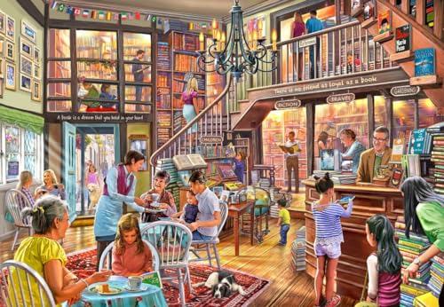 Puzzle 1000 Teile - Bookshop Tearoom von Bluebird