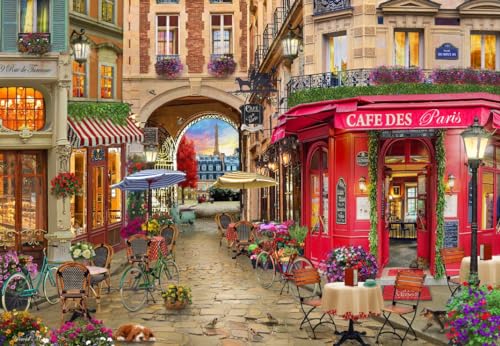 Puzzle 1000 Teile - Cafe des Paris von Bluebird