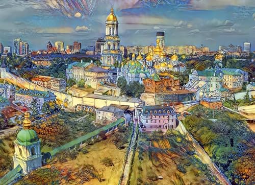 Puzzle 1000 Teile - Kyiv, Ukraine City von Bluebird