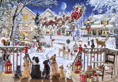 Puzzle 1000 Teile - Pets on Porch von Bluebird