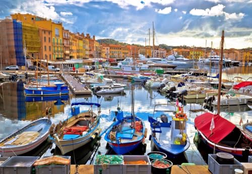 bluebird Puzzle Der Bunte Hafen von Saint-Tropez - 1000 Teile bluebird Puzzle Der Bunte Hafen von Saint-Tropez - 1000 Teile von Bluebird