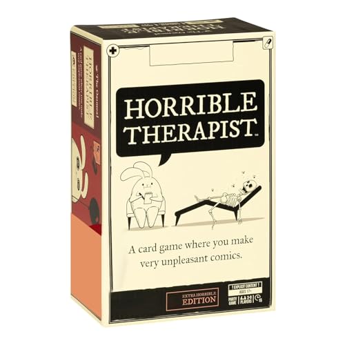 Bluecoolly Horrible Game Adult Games Spielkarte Unangenehme Comics-Katze für Erwachsene Spielkarte Schrecklicher Therapeut für Die Familienparty 3-8 Spieler Geeignet für Erwachsene ab 17 Jahren von Bluecoolly