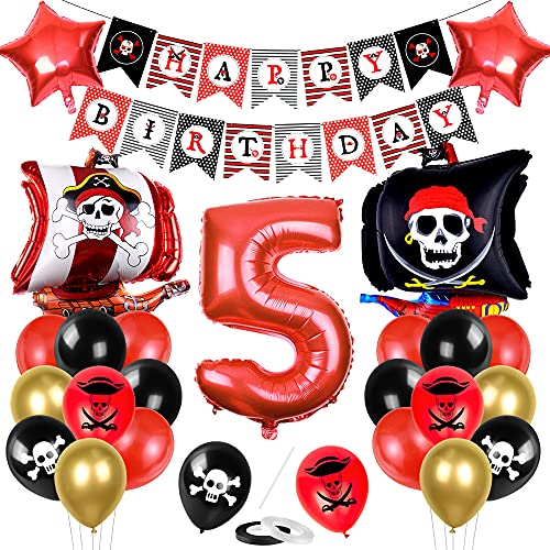 Piratenschiff Luftballons Set, Piratenschiff Geburtstag Deko, Geburtstagsdeko 5 Jahr Jungen, Luftballon 5 piratenparty kindergeburtstag, 5 Jahr piratenparty deko Piratenschiff Luftballons Set, Piratenschiff Geburtstag Deko, Geburtstagsdeko 5 Jahr Jungen, Luftballon 5 piratenparty kindergeburtstag, 5 Jahr piratenparty deko von Bluelves