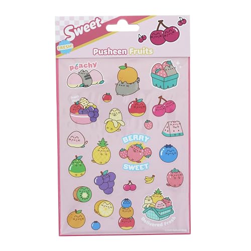 Pusheen Stickerbogen | 25 Stickerbogen | Kawaii-Aufkleber | Scrapbook-Aufkleber | Partytütenfüller | Kawaii-Schreibwaren | Pusheen Schreibwaren von Blueprint Collections