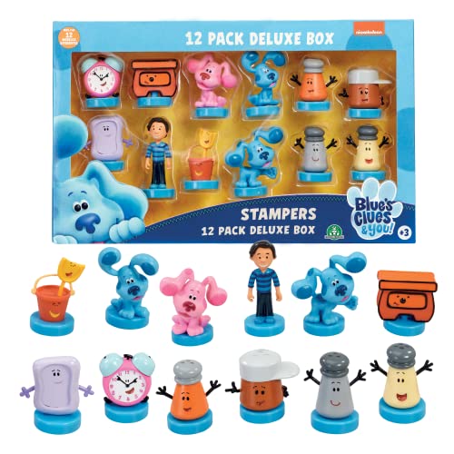 Blues Clues & You BLU26000 Blue's Clues Stempel Deluxe 12er-Pack, Multi Colour von Blues Clues