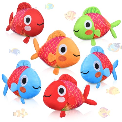 Blueweenly 12 Packungen Ozean-Mottoparty-Zubehör, glänzende Schuppen, gefüllte Fische, Plüschtiere, 21,6 cm, bunte Mini-Plüschfische für unter dem Meer, Belohnungen, Sommer, Strand, Pool, Party Blueweenly 12 Packungen Ozean-Mottoparty-Zubehör, glänzende Schuppen, gefüllte Fische, Plüschtiere, 21,6 cm, bunte Mini-Plüschfische für unter dem Meer, Belohnungen, Sommer, Strand, Pool, Party von Blueweenly
