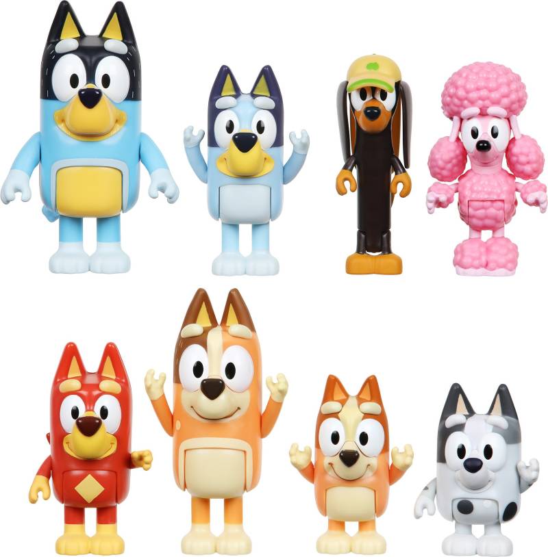 Bluey Figurenset Familie &  Freunde 8er-Pack von Bluey