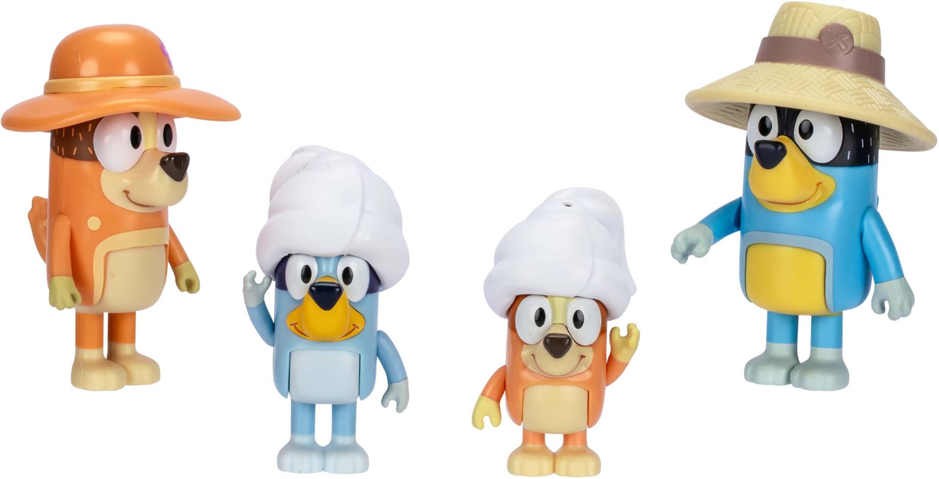 Bluey Figurenset Familienurlaub 4er-Pack von Bluey