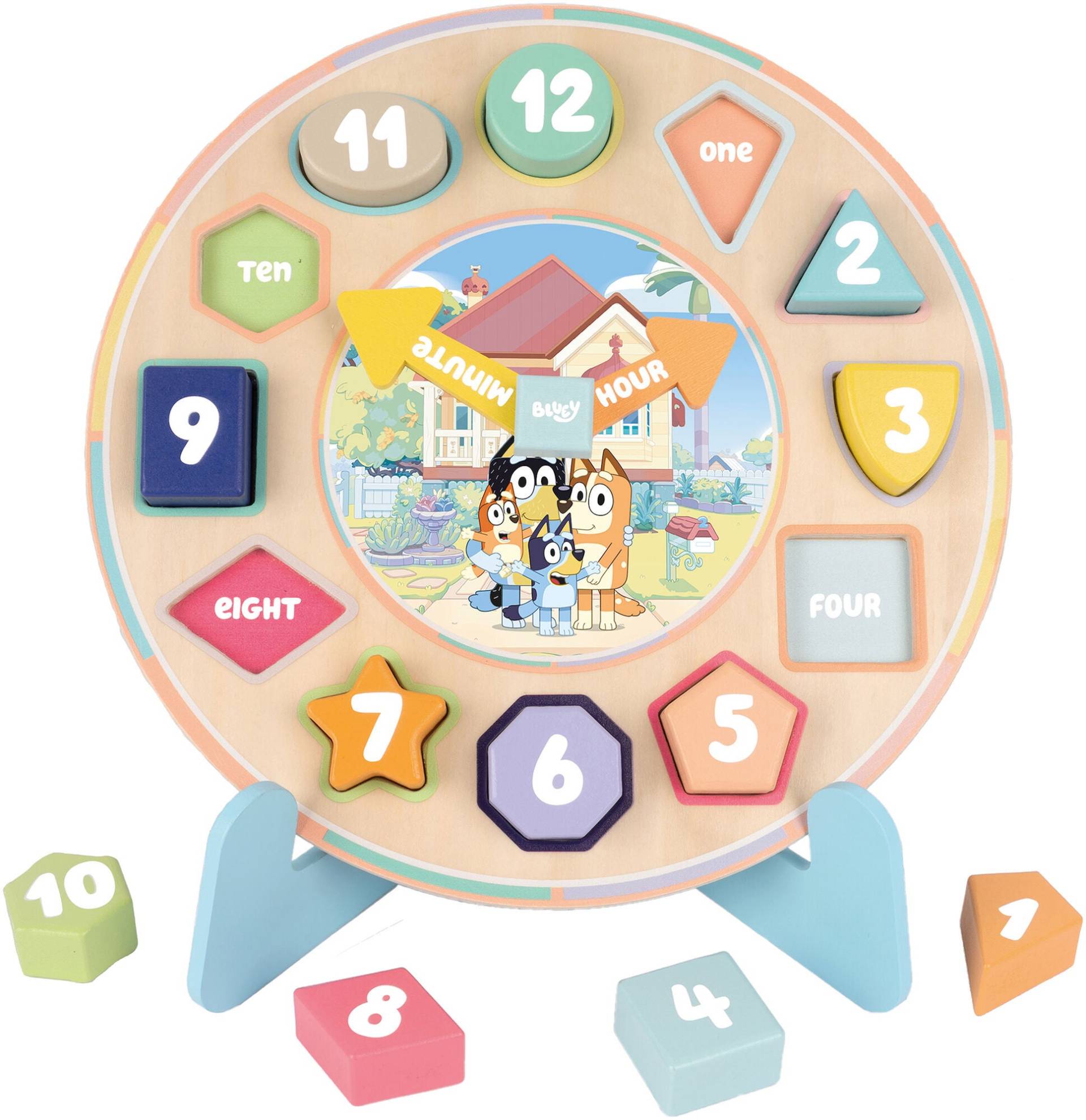 Bluey Puzzle-Uhr 12 Teile von Bluey