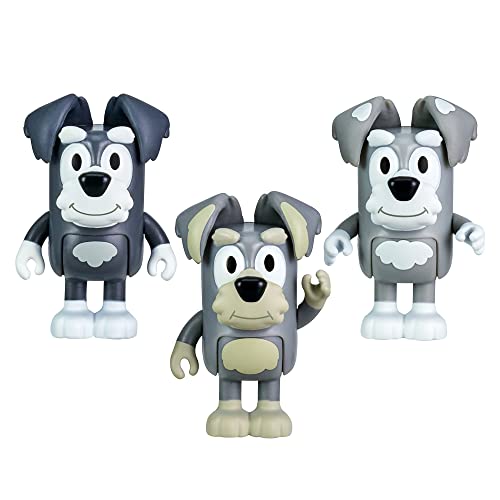 Bluey and The Terriers School Friends 3er-Pack; offizielle 6,3–7,6 cm große Sammelfiguren von BlueY