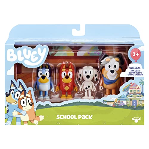 BlueY in der Schule: Figuren (6,3–7,6 cm) mit beweglichen Gelenken, 4er-Pack von BlueY