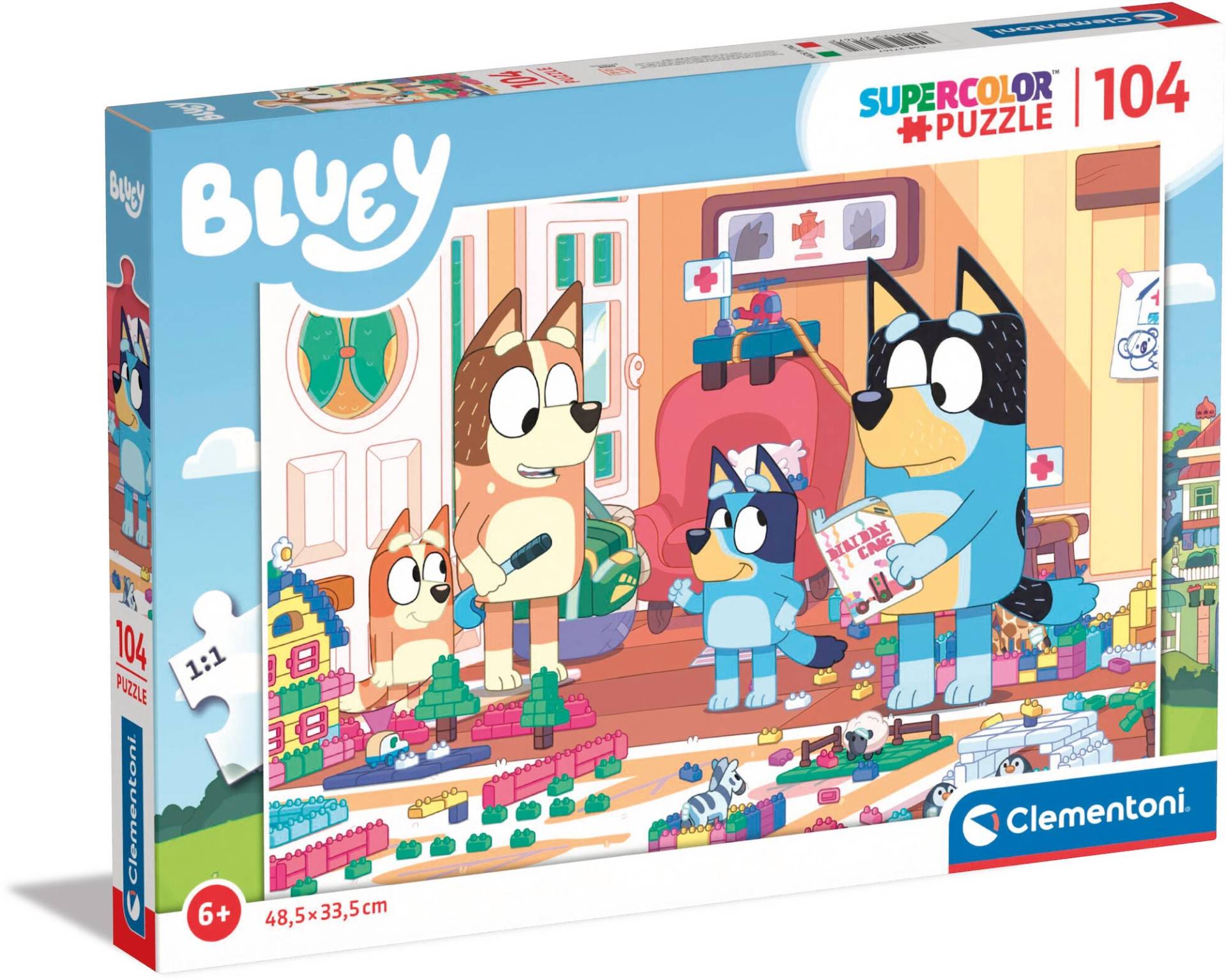 Clementoni Bluey Puzzle 104 Teile von Bluey