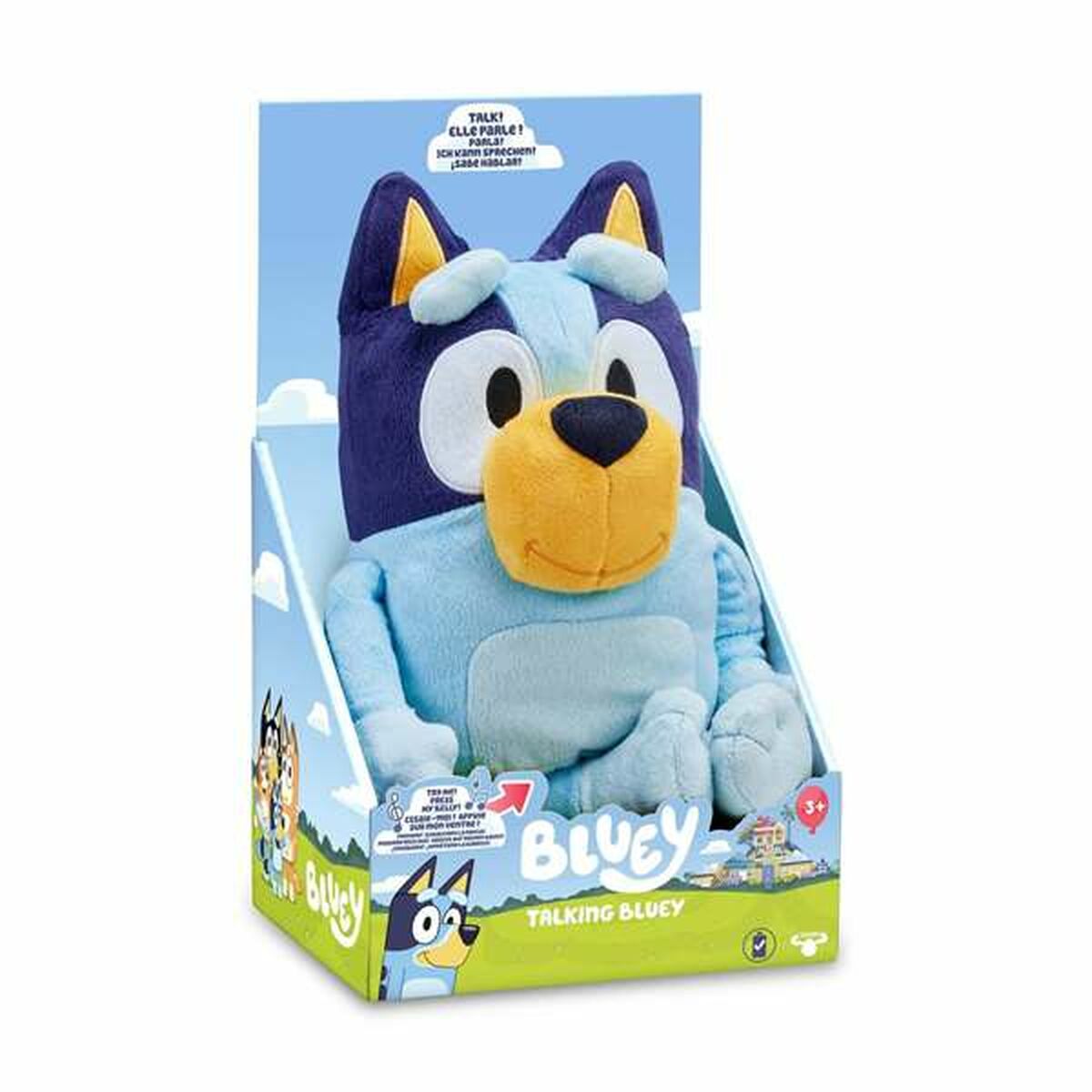 Plüschtier mit Klang Bluey Kunststoff 30,50 x 17,80 x 14 cm von Bluey