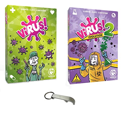2 Spiele: Viren + Virus-Erweiterung 2 Evolution + 1 Lineal Katze aus Holz Blumie 2 Spiele: Viren + Virus-Erweiterung 2 Evolution + 1 Lineal Katze aus Holz Blumie von Blumie Shop