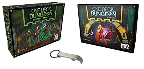 Blumie Shop Set mit 2 Spielen VF One Deck Dungeon + Wald der Schatten + 1 Flaschenöffner Blumie von Blumie Shop