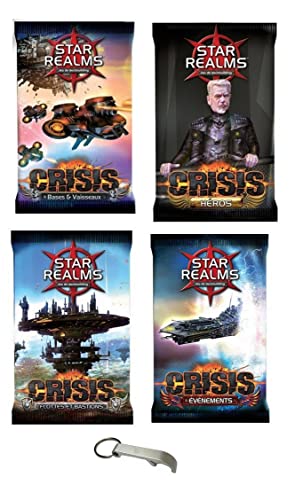 Set Star Realms Französische Version Crisis: Events + Helden + Basen und Schiffe + Flotten und Bastionen + 1 Flaschenöffner Blumie (Crisis) von Blumie Shop