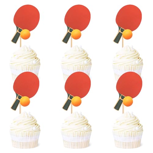 Blumomon 24 Stück Dual Front Tischtennis Sport Kuchen Dekoration Tischtennis Sport Cupcake Topper Sport Themed Party Dekoration Passend Für Tischtennis Sportler Periphere Aktivitäten Dekoration Blumomon 24 Stück Dual Front Tischtennis Sport Kuchen Dekoration Tischtennis Sport Cupcake Topper Sport Themed Party Dekoration Passend Für Tischtennis Sportler Periphere Aktivitäten Dekoration von Blumomon