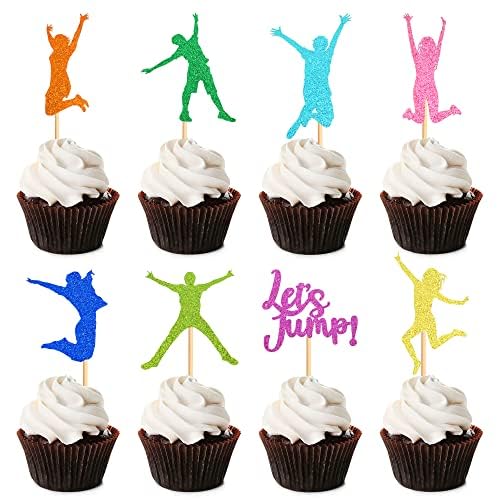 Blumomon 24 Stück Trampolin Cake Toppers Trampolin bunt Kuchenbecher Auswahl an Trinkbechern Geburtstag Sprung Thema Sprung Zubehör Geburtstagsfeier Blumomon 24 Stück Trampolin Cake Toppers Trampolin bunt Kuchenbecher Auswahl an Trinkbechern Geburtstag Sprung Thema Sprung Zubehör Geburtstagsfeier von Blumomon