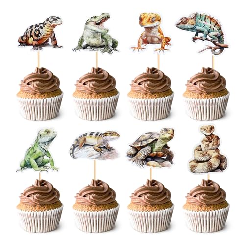 Blumomon 32 Stück Crawling Insekten Tiere Deko Kleine Insekten sehen lebensecht aus Erinnerungen an die Kindheit Cupcake Toppers Insekten Cake Dekorationen von Blumomon