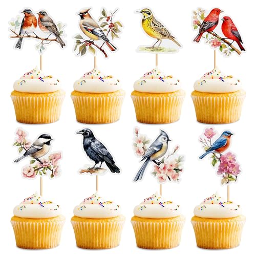 Blumomon 32 Stück Vogel Kuchen Kleine Tiere wirken lebendig Vogelkuchen ist auch süß Nachmittagstee Dekoration Blumomon 32 Stück Vogel Kuchen Kleine Tiere wirken lebendig Vogelkuchen ist auch süß Nachmittagstee Dekoration von Blumomon