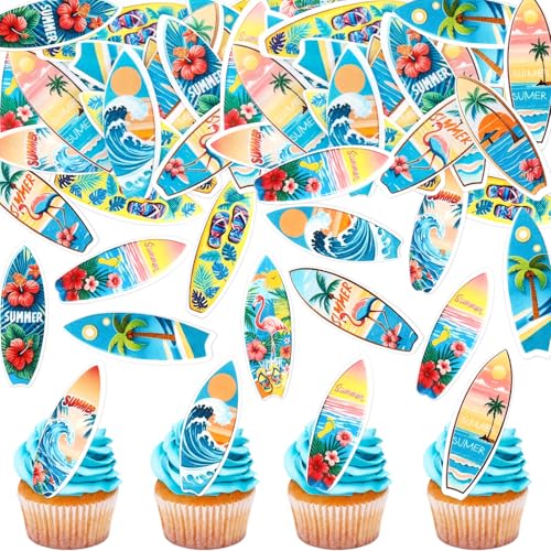Blumomon 40 Stück Essbar Sommer Surfen Cupcake Topper Surfbrett Kuchen Topper Surfen Spiele Party Dekoration Blumomon 40 Stück Essbar Sommer Surfen Cupcake Topper Surfbrett Kuchen Topper Surfen Spiele Party Dekoration von Blumomon