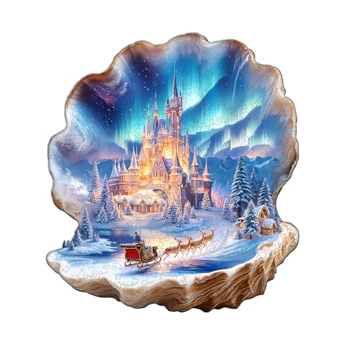 Blumuze Holzpuzzle Erwachsene, Muschelburg Holz Puzzle, Holzpuzzle Einzigartige Tierform Puzzleteile,Puzzles aus Tierteilen, Puzzle Holz Erwachsene mit Holzbox 185 Stück(M-29 * 26.3cm Blumuze Holzpuzzle Erwachsene, Muschelburg Holz Puzzle, Holzpuzzle Einzigartige Tierform Puzzleteile,Puzzles aus Tierteilen, Puzzle Holz Erwachsene mit Holzbox 185 Stück(M-29 * 26.3cm von Blumuze