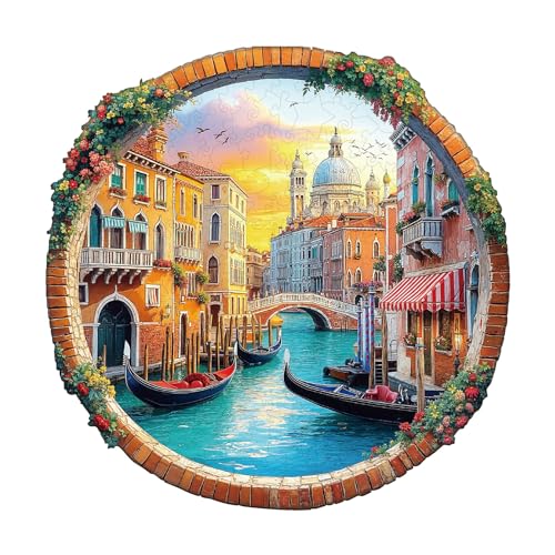 Blumuze Holzpuzzle Erwachsene, Venice Water City Holz Puzzle, Holzpuzzle Einzigartige Tierform Puzzleteile, Puzzle Holz Erwachsene mit Holzbox 200 Stück(M-29 * 28.9cm Blumuze Holzpuzzle Erwachsene, Venice Water City Holz Puzzle, Holzpuzzle Einzigartige Tierform Puzzleteile, Puzzle Holz Erwachsene mit Holzbox 200 Stück(M-29 * 28.9cm von Blumuze