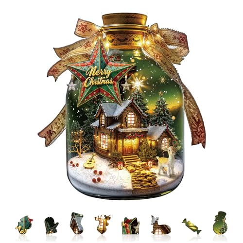 Blumuze Holzpuzzle Erwachsene, Weihnachtsbotschaft in Einer Flasche Holz Puzzle, Holzpuzzle Einzigartige Tierform Puzzleteile, Puzzle Holz Erwachsene mit Holzbox 170 Stück(M-29 * 26.1cm Blumuze Holzpuzzle Erwachsene, Weihnachtsbotschaft in Einer Flasche Holz Puzzle, Holzpuzzle Einzigartige Tierform Puzzleteile, Puzzle Holz Erwachsene mit Holzbox 170 Stück(M-29 * 26.1cm von Blumuze