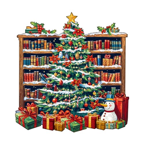 Blumuze Holzpuzzle Erwachsene, Weihnachtsbücherregal Holz Puzzle, Holzpuzzle Einzigartige Tierform Puzzleteile, Puzzle Holz Erwachsene mit Holzbox 190 Stück(M-29 * 27.5cm Blumuze Holzpuzzle Erwachsene, Weihnachtsbücherregal Holz Puzzle, Holzpuzzle Einzigartige Tierform Puzzleteile, Puzzle Holz Erwachsene mit Holzbox 190 Stück(M-29 * 27.5cm von Blumuze
