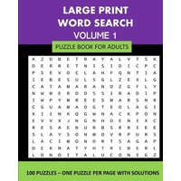 Large Print Word Search Puzzle Book For Adults Volume 1 von Blurb